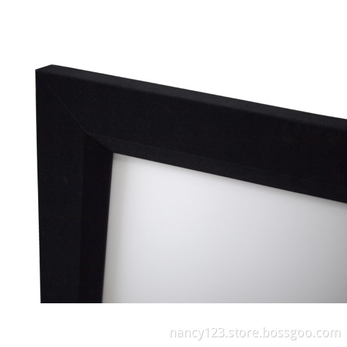 Curved frame projection screen